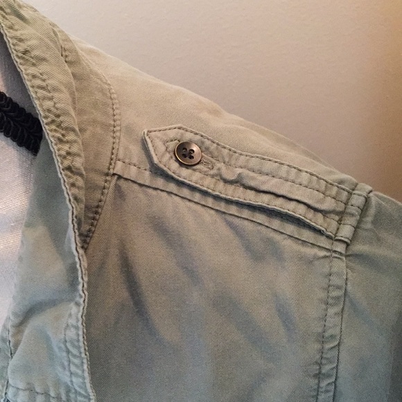 Army Green Button Down - Picture 3 of 7